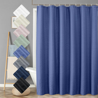 Aiyufeng Moga Sage Green Shower Curtain - 3D Embossed Textured Shower Curtains for Bathroom, Luxury Polyester Cloth Bath Curtain, 72Wx72H, Green