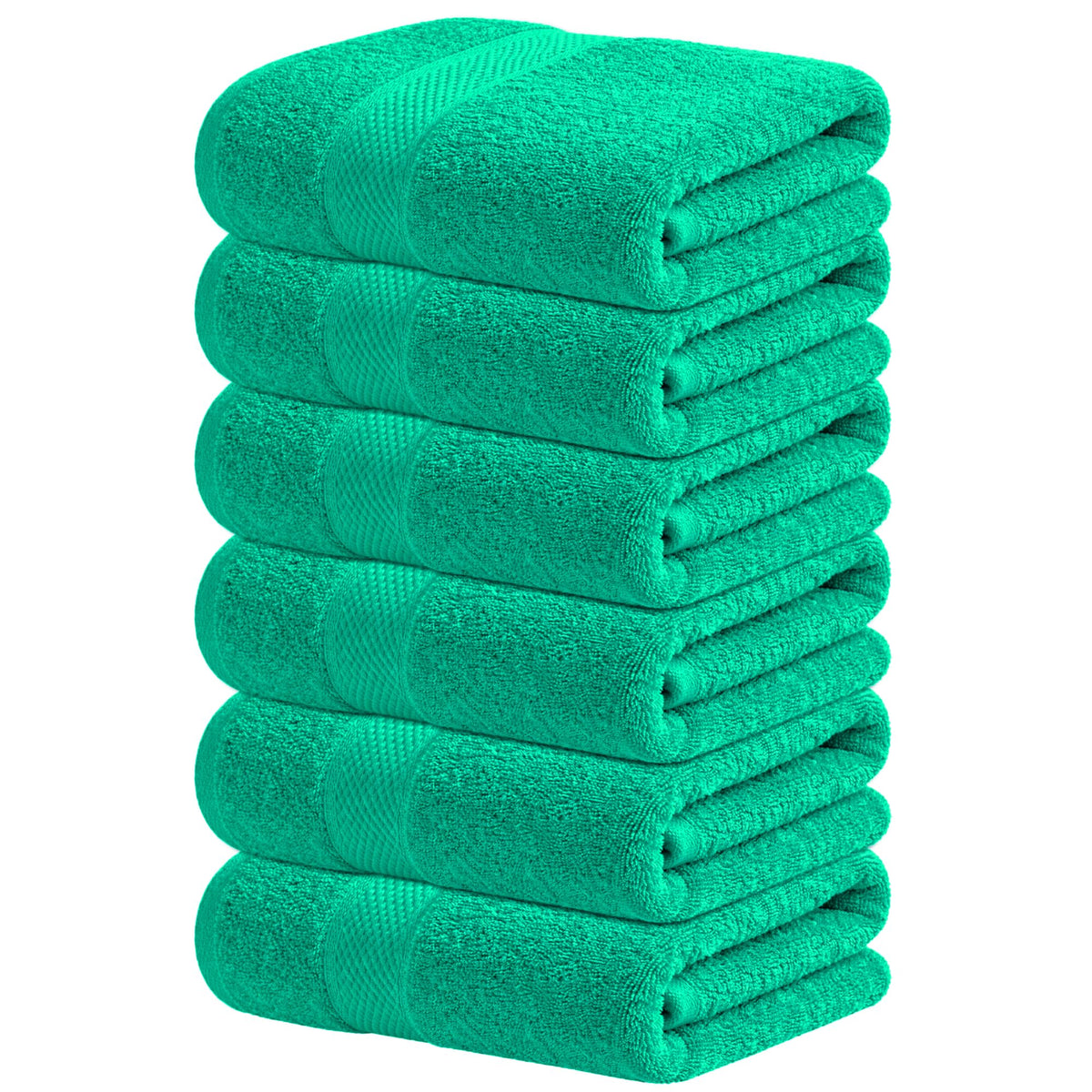 Infinitee Xclusives 100% Ring-Spun Cotton Bath Towels for Bathroom - Pack 4