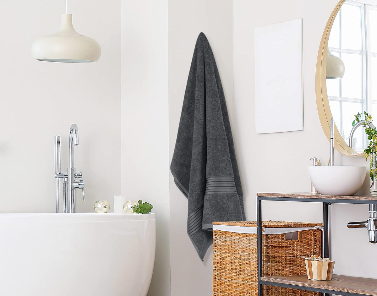 Utopia Towels Extra Large Bath Sheets, 2 Pack, 35x70 in, Cotton, Grey