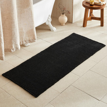 TYUU Waffle Bath Mat, Boho Bathroom Rugs Non Slip Washable, 30x20 Khaki
