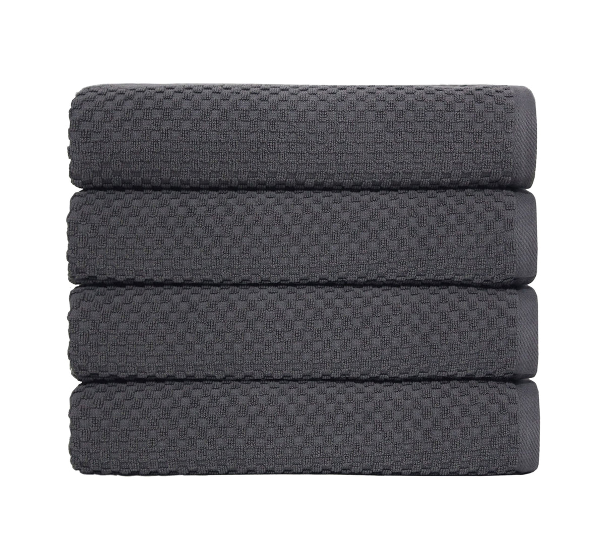 COTTON CRAFT Euro Spa Waffle Weave Bath Towels - Set of 4 Linen Towels