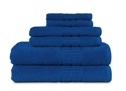 MyPillow MyTowels 6 Piece Towel Set - 100% Cotton Soft Absorbent Towels for Bathroom, 2 Bath Towels, 2 Hand Towels, 2 Washcloths [MyTowels 6-Piece Set, Turquoise]