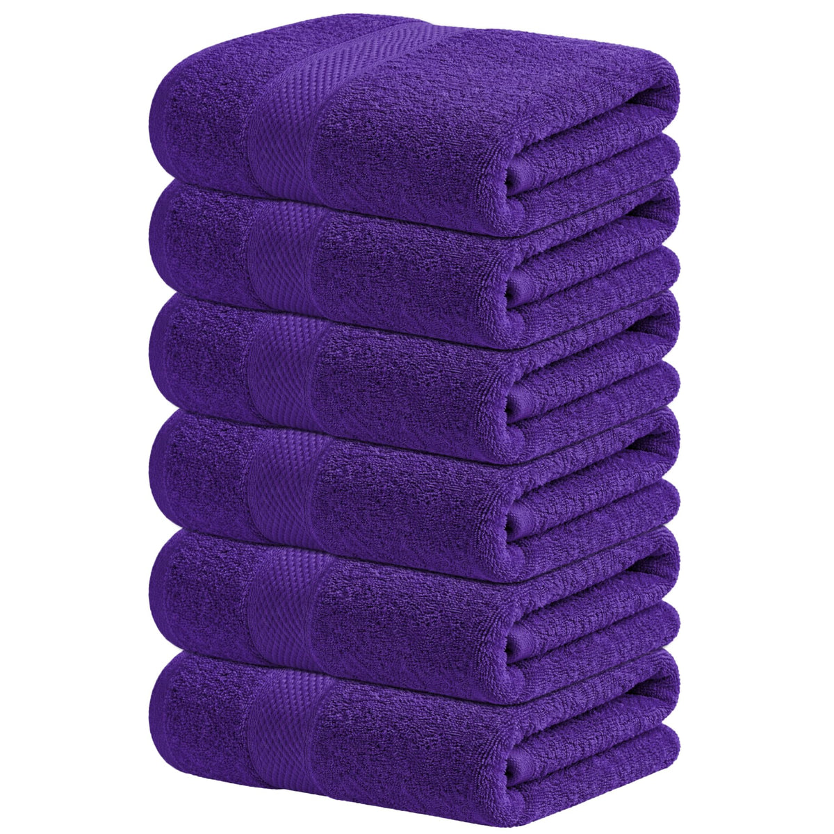 Infinitee Xclusives 100% Ring-Spun Cotton Bath Towels for Bathroom - Pack 4