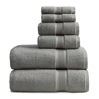 Springtree Home Luxury Bamboo Rayon Plush Bath Towel Set | 4-Pack | White