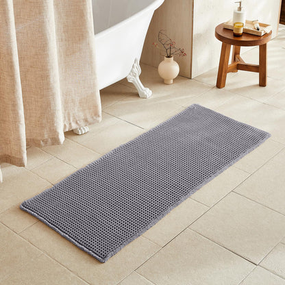 TYUU Waffle Bath Mat, Boho Bathroom Rugs Non Slip Washable, 30x20 Khaki