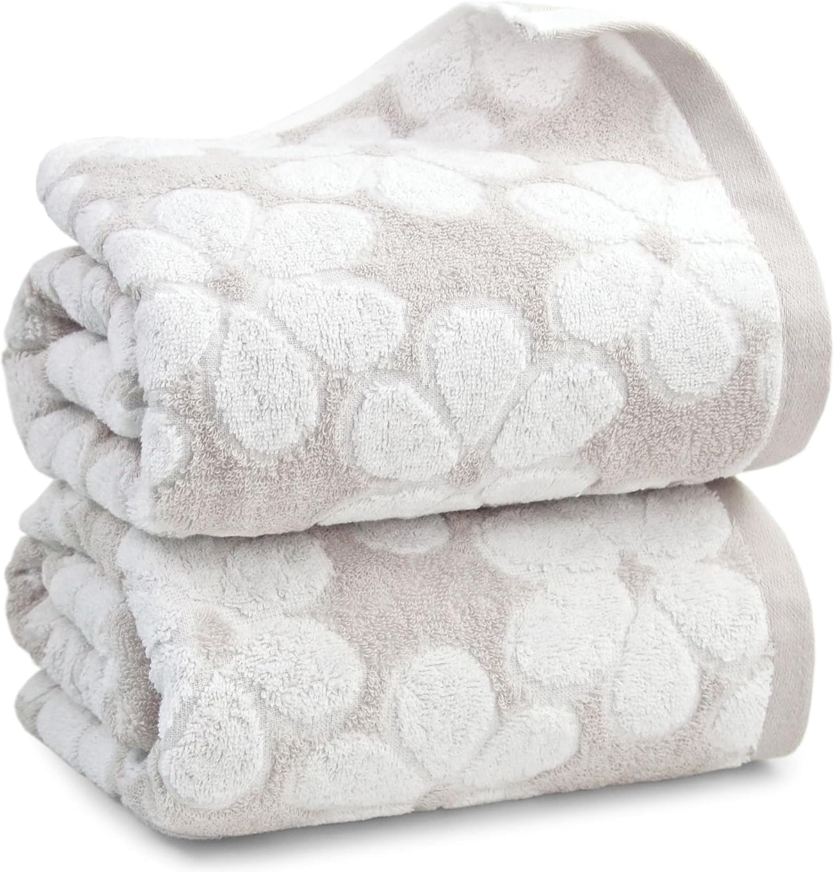 Soft Bath Towels 2 Pack, Super Absorbent Shower Towels 27.5x55 Inches