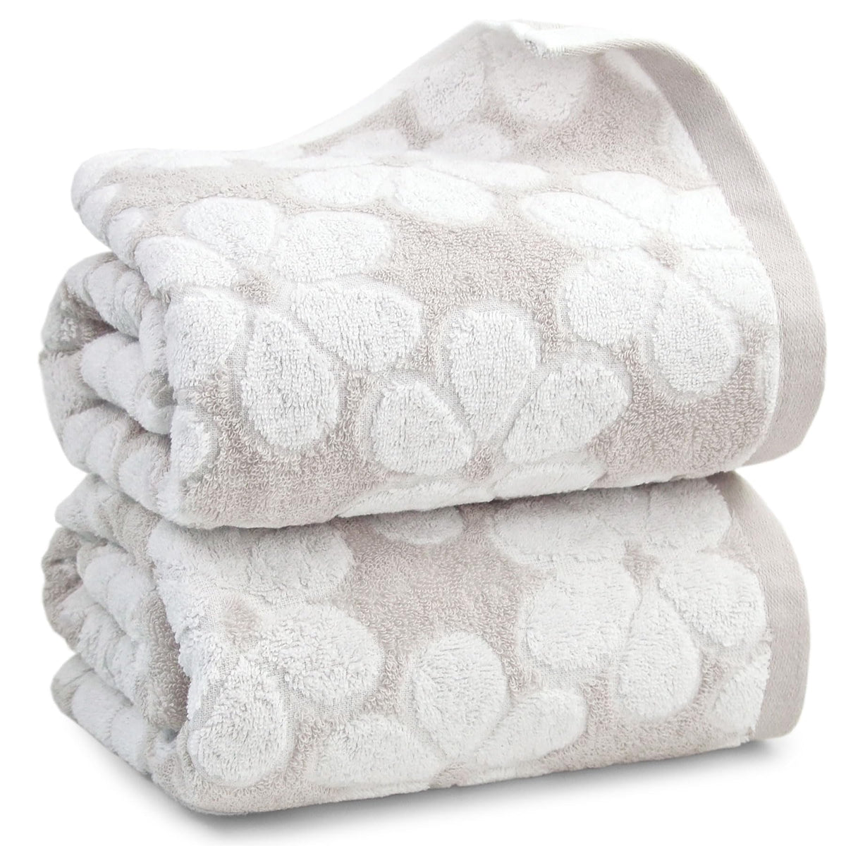 Soft Bath Towels 2 Pack, Super Absorbent Shower Towels 27.5x55 Inches