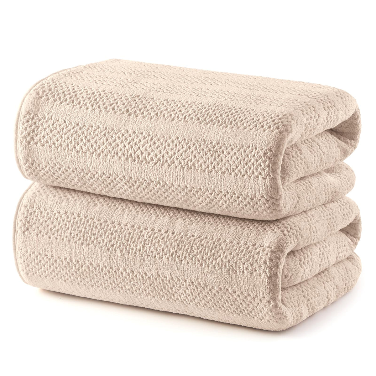 ecolook Microfiber Bath Towels Set of 4, 31 x 63 Inch Extra Large Bath Towel Set, Super Soft & Highly Absorbent, Quick Dry Lightweight Towels for Bathroom, Gym, Spa, Pool & Travel, Gray