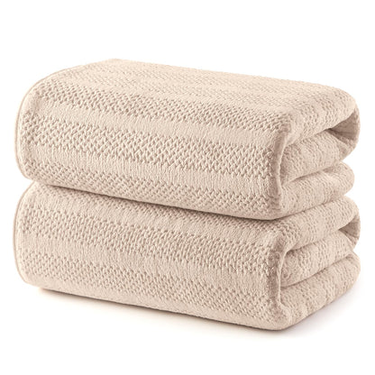 ecolook Microfiber Bath Towels Set of 4, 31 x 63 Inch Extra Large Bath Towel Set, Super Soft & Highly Absorbent, Quick Dry Lightweight Towels for Bathroom, Gym, Spa, Pool & Travel, Gray