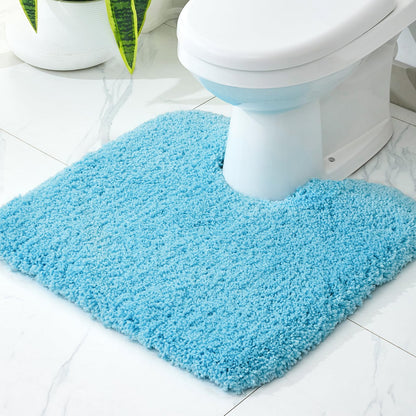 Disolla White Bathroom Rugs 17x24, Microfiber Non-Slip Plush Small Bath Mat
