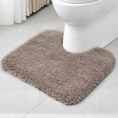 Disolla White Bathroom Rugs 17x24, Microfiber Non-Slip Plush Small Bath Mat
