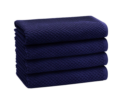 COTTON CRAFT Euro Spa Waffle Weave Bath Towels - Set of 4 Linen Towels