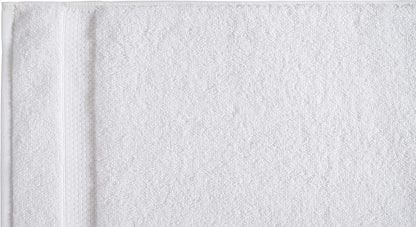 Amazon Basics 6-Pack Bath Towels, 100% Ring Spun Cotton, 600 GSM, Lightweight and Highly Absorbent, Quick Drying, Hotel Quality, 27 x 54 inches, White