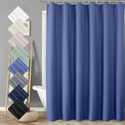 Aiyufeng Moga Sage Green Shower Curtain - 3D Embossed Textured Shower Curtains for Bathroom, Luxury Polyester Cloth Bath Curtain, 72Wx72H, Green