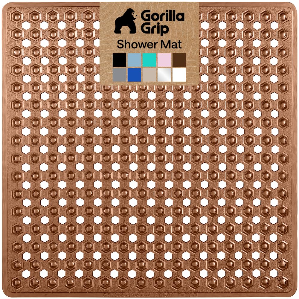 GORILLA GRIP Bath Tub Shower Mat, Bathtub Floor Liner, 35x16 White