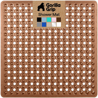 GORILLA GRIP Bath Tub Shower Mat, Bathtub Floor Liner, 35x16 White