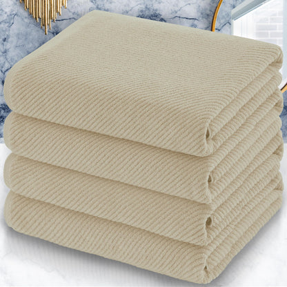 VOOVA & MOVAS 6PC Towel Set, 100% Cotton, Aqua Teal