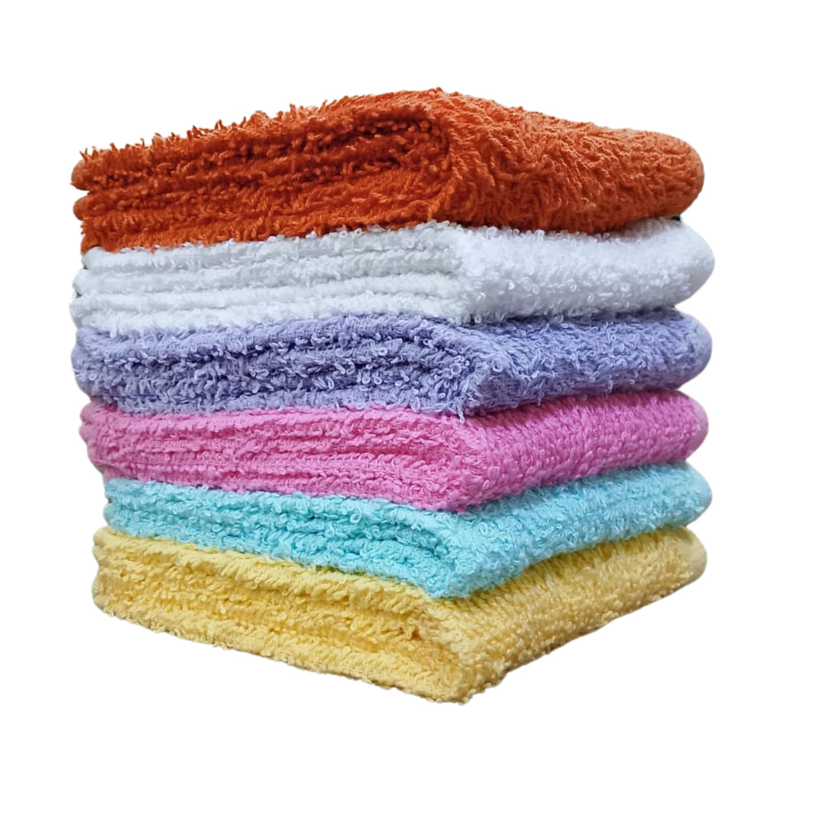 Towel and Linen Mart 100% Cotton 6 Pack Bath Towel Set, Quick Dry, Super Absorbent, Light Weight, Soft, (27 x 54 Pack of 6) Beige, White, Grey, Sky Blue, SAGE Green, Navy