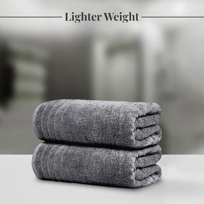 Tens Towels 8 Piece Towel Set, 2 XL Bath, 2 Hand, 4 Washcloth, Dark Grey