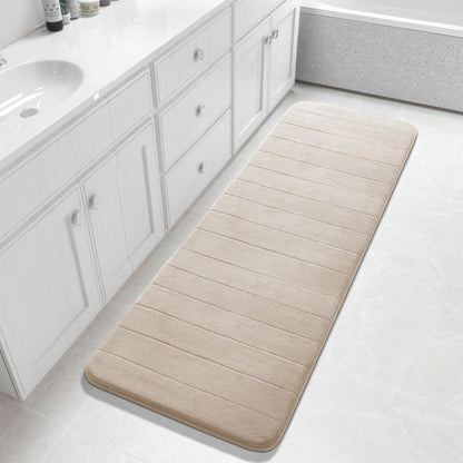 Yimobra Memory Foam Bath Mat, Super Soft & Absorbent Bathroom Rug, Grey