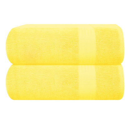 GLAMBURG Ultra Soft 8-Piece Towel Set - 100% Pure Ringspun Cotton, Contains 2 Oversized Bath Towels 27x54, 2 Hand Towels 16x28, 4 Wash Cloths 13x13 - Ideal for Everyday use, Hotel & Spa - Pink