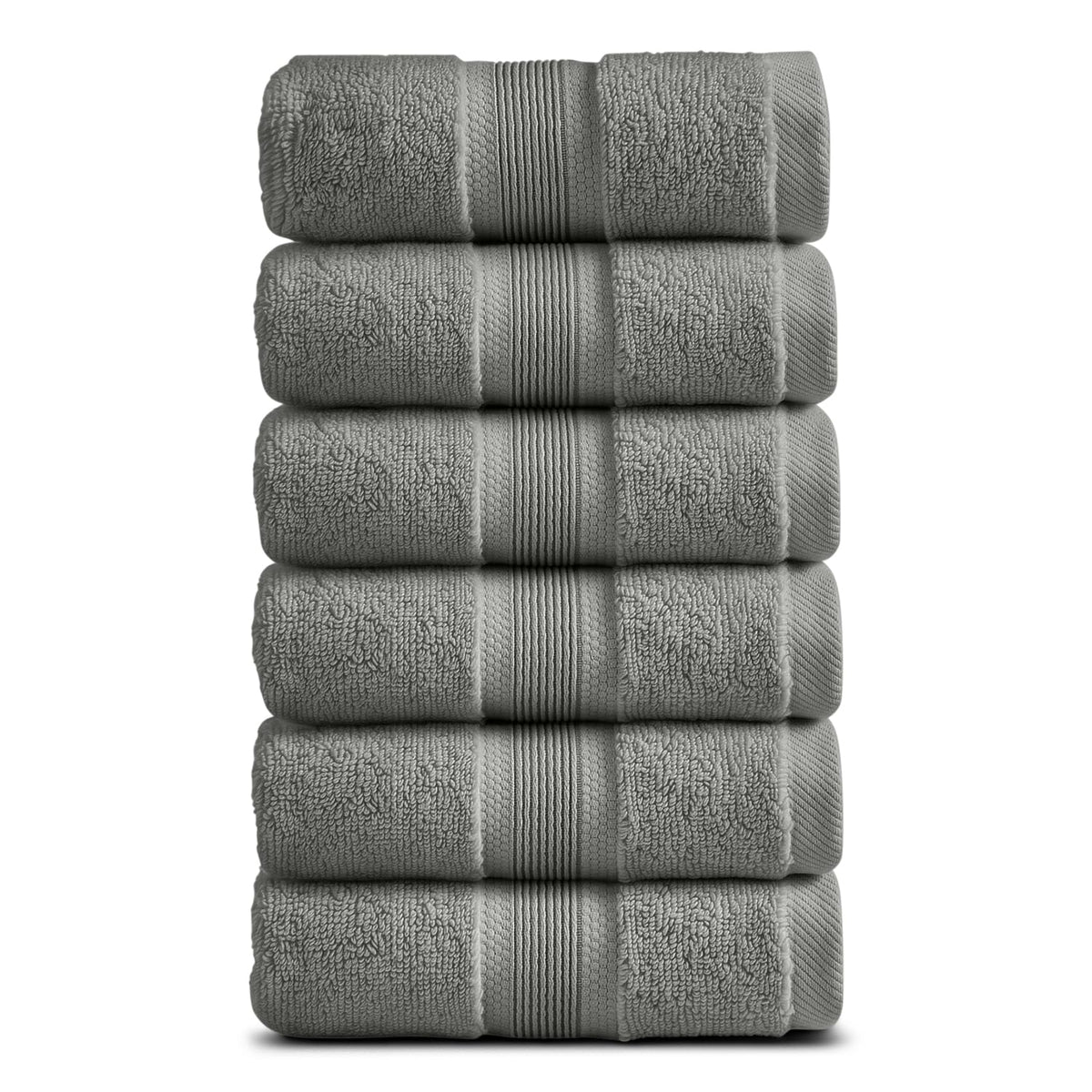 Springtree Home Luxury Bamboo Rayon Plush Bath Towel Set | 4-Pack | White