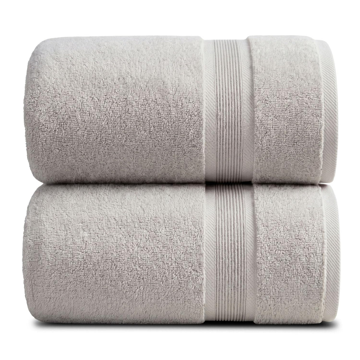 Springtree Home Luxury Bamboo Rayon Plush Bath Towel Set | 4-Pack | White