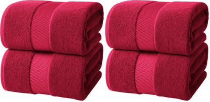 Infinitee Xclusives Bath Sheets Extra Large - 2 Pack - 600 GSM |35" x 70"|