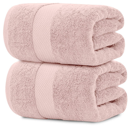 White Classic Luxury Soft Bath Sheet Towels - 650 GSM Cotton Luxury Bath Towels Extra Large 35x70 | Highly Absorbent and Quick Dry | Hotel Collection Extra Large Bath Towels Oversized, Taupe, 2 Pack