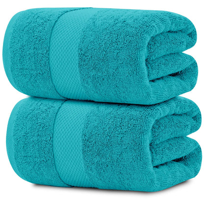 White Classic Luxury Soft Bath Sheet Towels - 650 GSM Cotton Luxury Bath Towels Extra Large 35x70 | Highly Absorbent and Quick Dry | Hotel Collection Extra Large Bath Towels Oversized, Taupe, 2 Pack