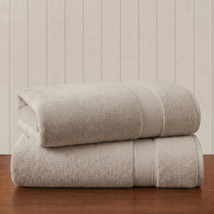 Madison Park 800GSM 100% Cotton Bathroom Bath Towel Set of 8, Natural