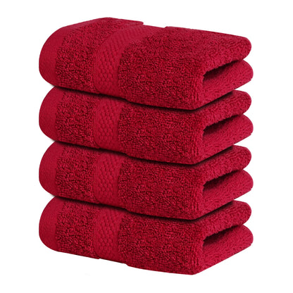 Infinitee Xclusives 100% Ring-Spun Cotton Bath Towels for Bathroom - Pack 4