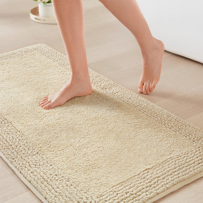 Madison Park Splendor Reversible 100% Cotton Bath Rug, 20 x 30, White