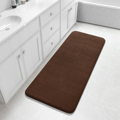 Yimobra Memory Foam Bath Mat, Super Soft & Absorbent Bathroom Rug, Grey