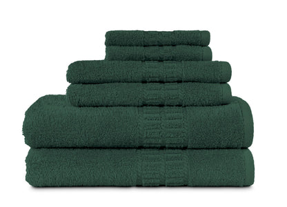 MyPillow MyTowels 6 Piece Towel Set - 100% Cotton Soft Absorbent Towels for Bathroom, 2 Bath Towels, 2 Hand Towels, 2 Washcloths [MyTowels 6-Piece Set, Turquoise]