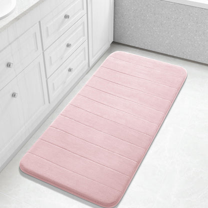 Yimobra Memory Foam Bath Mat, Super Soft & Absorbent Bathroom Rug, Grey