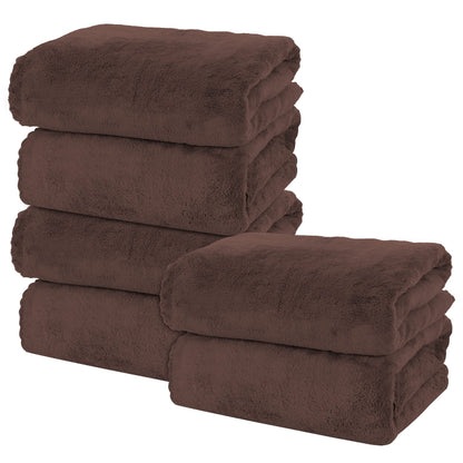 MOONQUEEN 2 Pack Premium Bath Towel Set - Quick Drying - Microfiber Coral Velvet Highly Absorbent Towels - Multipurpose Use as Bath Fitness, Bathroom, Shower, Sports, Yoga Towel (Grey)