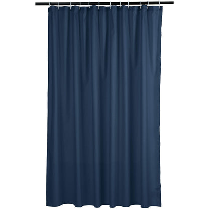Amazon Basics Bathroom Shower Curtain, Water Resistant Fabric with Weighted Hem, Rust Resistant Grommets & Hooks, Machine Washable, 72"x72", Natural Herringbone