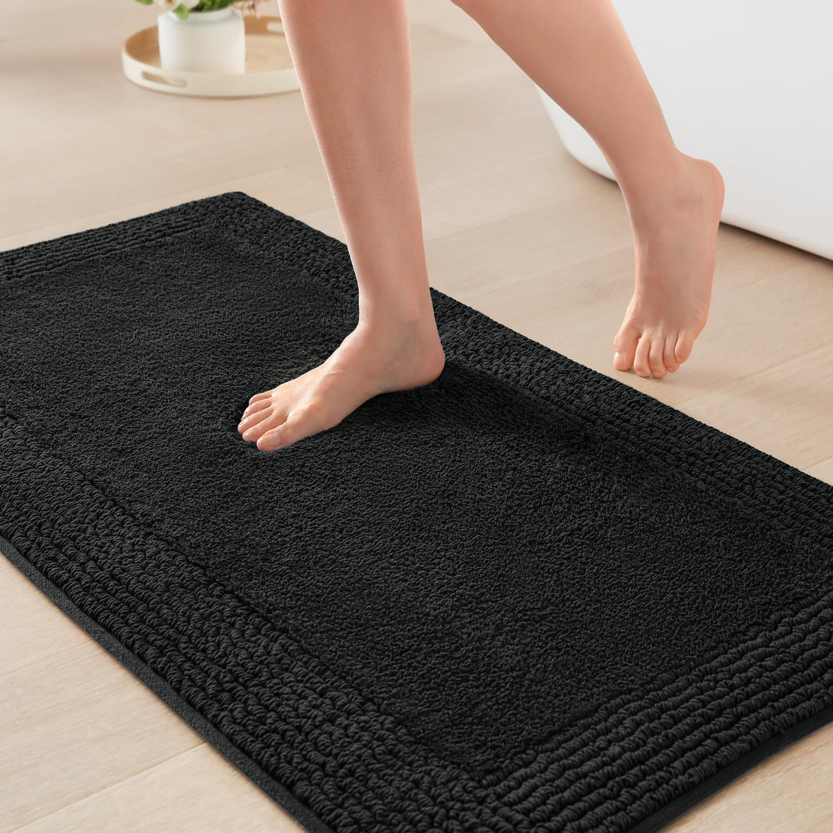 Madison Park Splendor Reversible 100% Cotton Bath Rug, 20 x 30, White