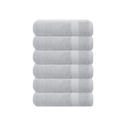 GLAMBURG Ultra Soft 8-Piece Towel Set - 100% Pure Ringspun Cotton, Contains 2 Oversized Bath Towels 27x54, 2 Hand Towels 16x28, 4 Wash Cloths 13x13 - Ideal for Everyday use, Hotel & Spa - Pink