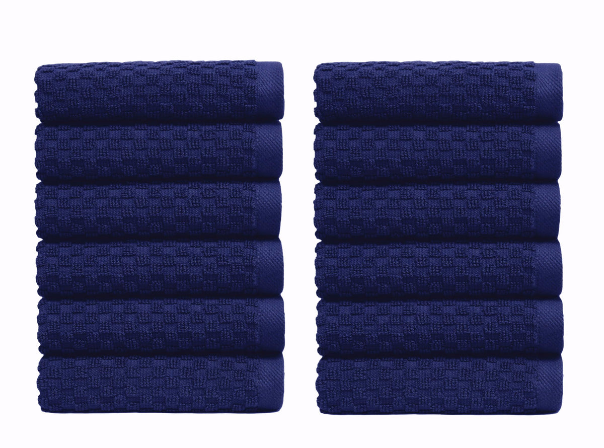 COTTON CRAFT Euro Spa Waffle Weave Bath Towels - Set of 4 Linen Towels