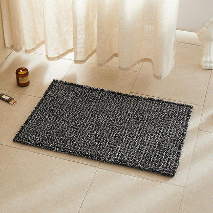 TYUU Waffle Bath Mat, Boho Bathroom Rugs Non Slip Washable, 30x20 Khaki