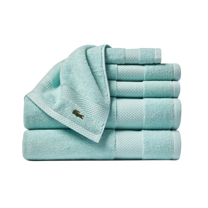 Lacoste Heritage 100% Supima Cotton Bath Towel 30" x 54", Aloe