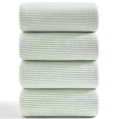 4 Piece Bath Towel Set 35"x70"Oversized Bath Towel for Bathroom Ultra Soft Fluffy Extra Large Bath Sheet Luxury Premium Bathroom Towel Highly Absorbent Quick Dry Shower Towel for Hotel Spa,Black White