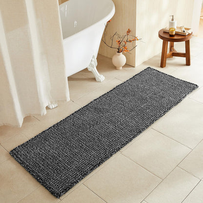 TYUU Waffle Bath Mat, Boho Bathroom Rugs Non Slip Washable, 30x20 Khaki