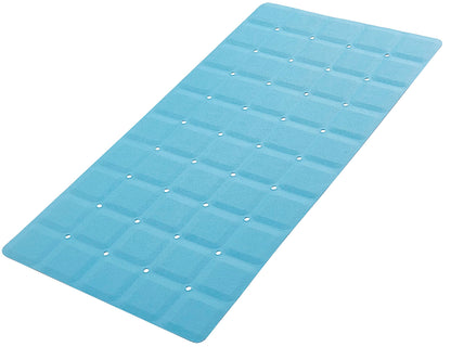 Webos Foldable Silicone Bathtub Mat: Jumbo Size Heavy Duty Safety Bath Mat for Tub Without Suction Cups Non Slip Bath & Shower Mat for Textured, Reglazed, Refinished Tub (Grey, 35.8 x 17.7)
