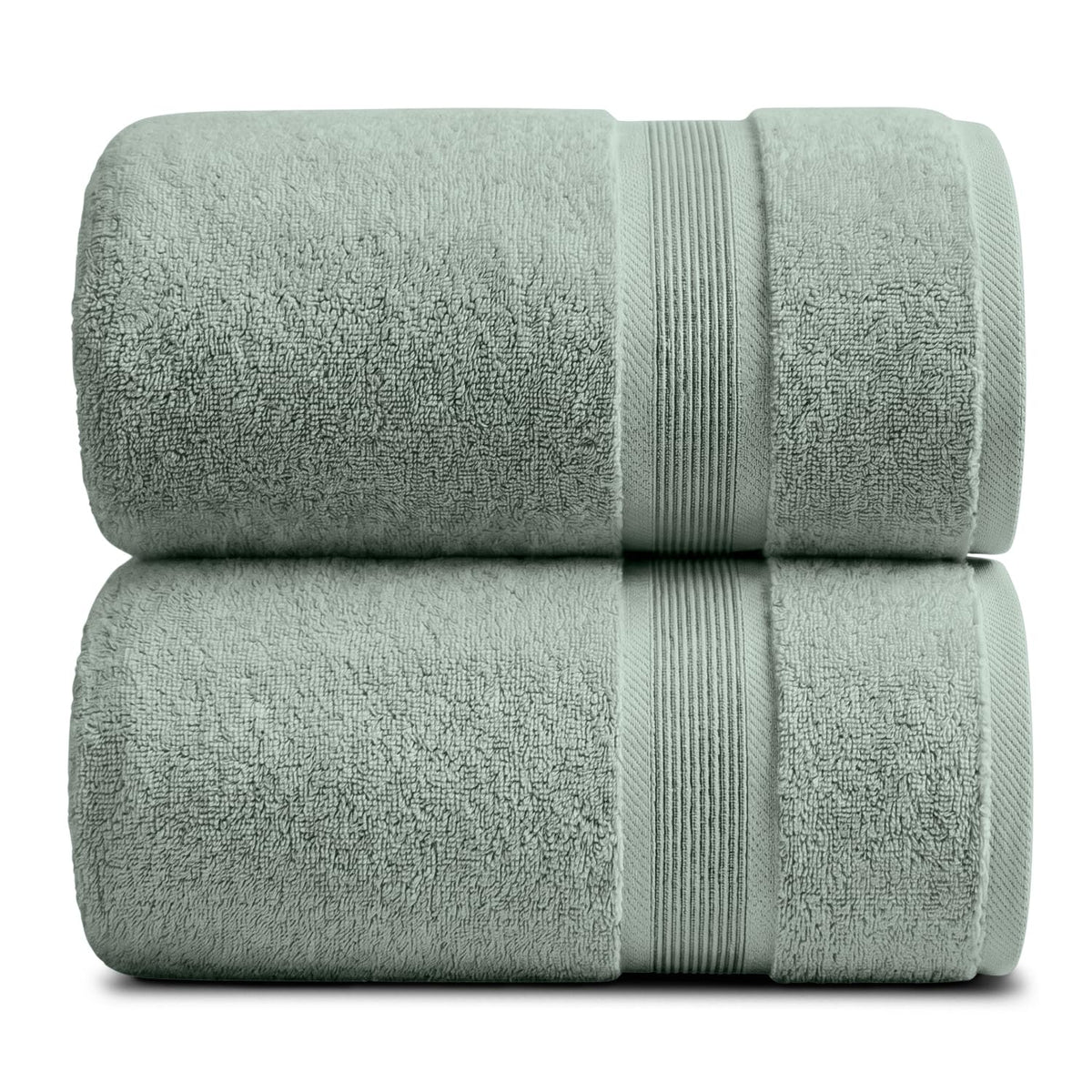 Springtree Home Luxury Bamboo Rayon Plush Bath Towel Set | 4-Pack | White