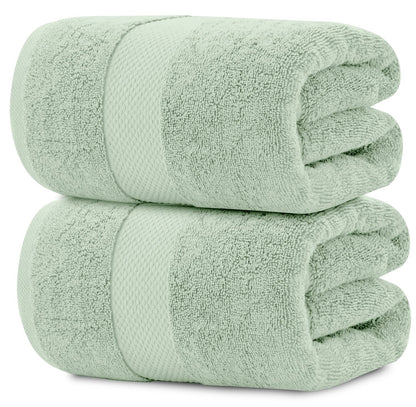 White Classic Luxury Soft Bath Sheet Towels - 650 GSM Cotton Luxury Bath Towels Extra Large 35x70 | Highly Absorbent and Quick Dry | Hotel Collection Extra Large Bath Towels Oversized, Taupe, 2 Pack