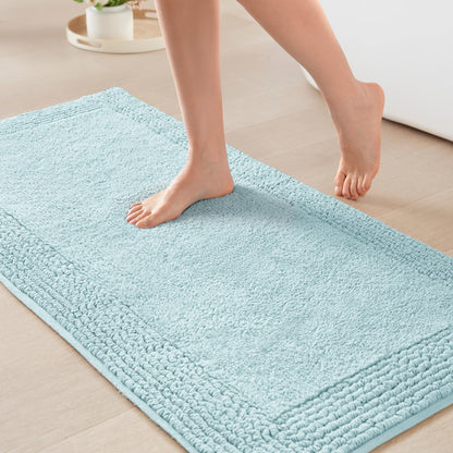 Madison Park Splendor Reversible 100% Cotton Bath Rug, 20 x 30, White