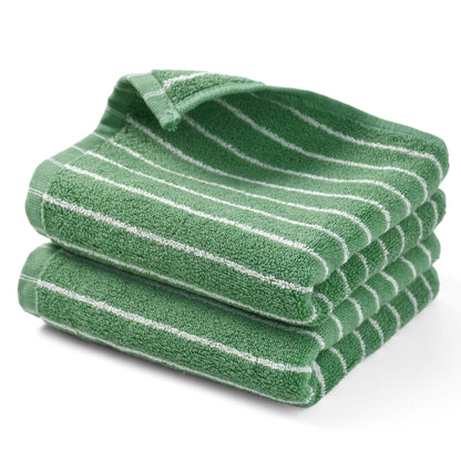 Black and Ivory Striped Bath Towels Set of 2, Lighter & Quick Dry Towels